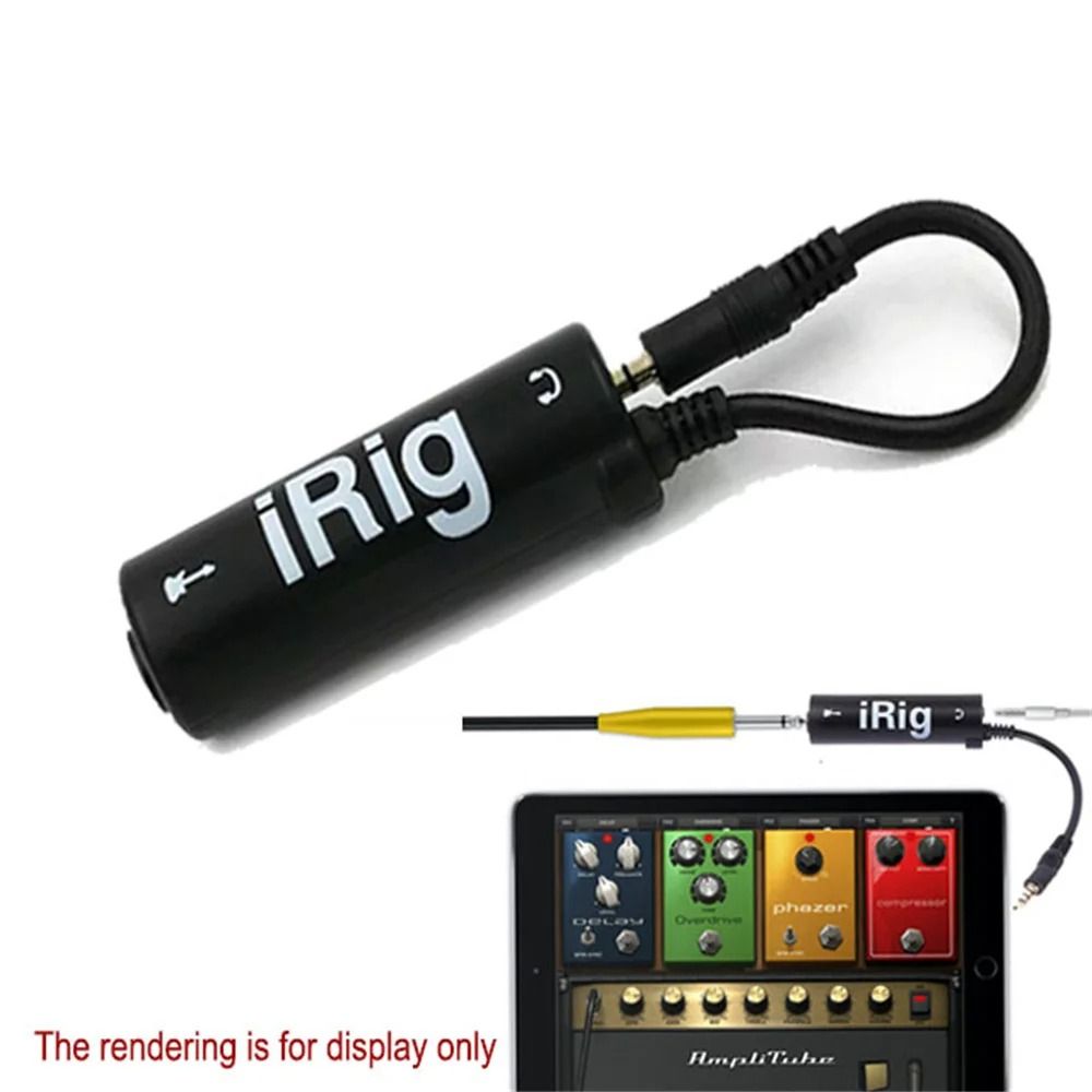 IRIG Guitar Interface Converter with 3.5mm Audio Cable for High Fidelity Recording