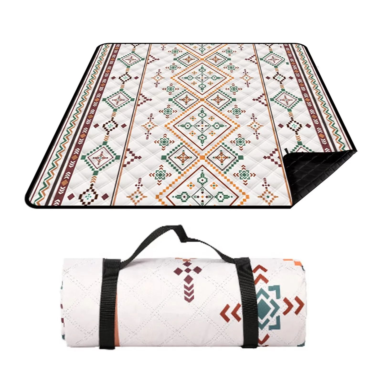 Large Waterproof Picnic Blanket Outdoor Beach Mat with Carry Handle