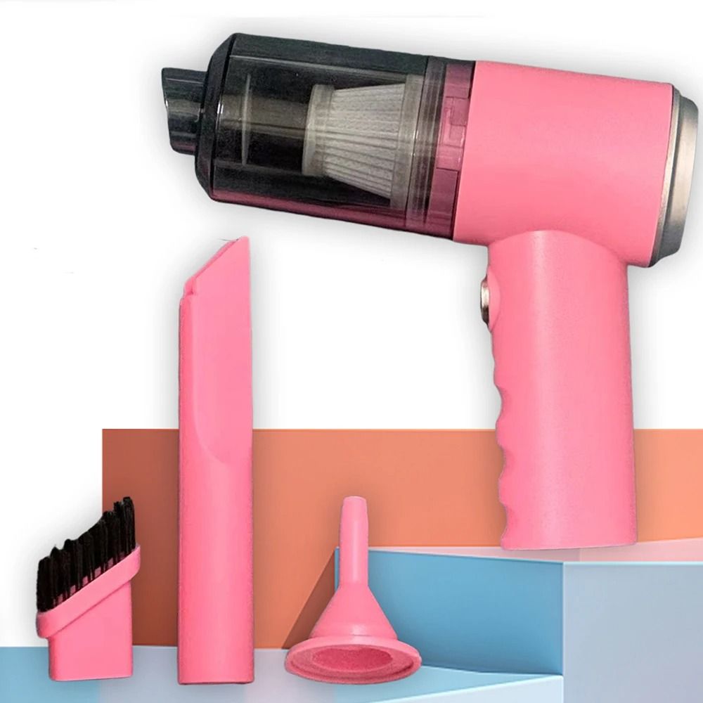 Portable 3 In 1 Suction and Blowing Vacuum Cleaner for Car and Home USB Rechargeable Dust Remover