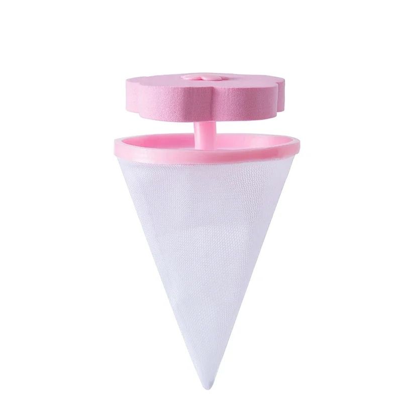 Plum Blossom Washing Machine Filter Mesh Bag for Lint and Pet Hair Removal