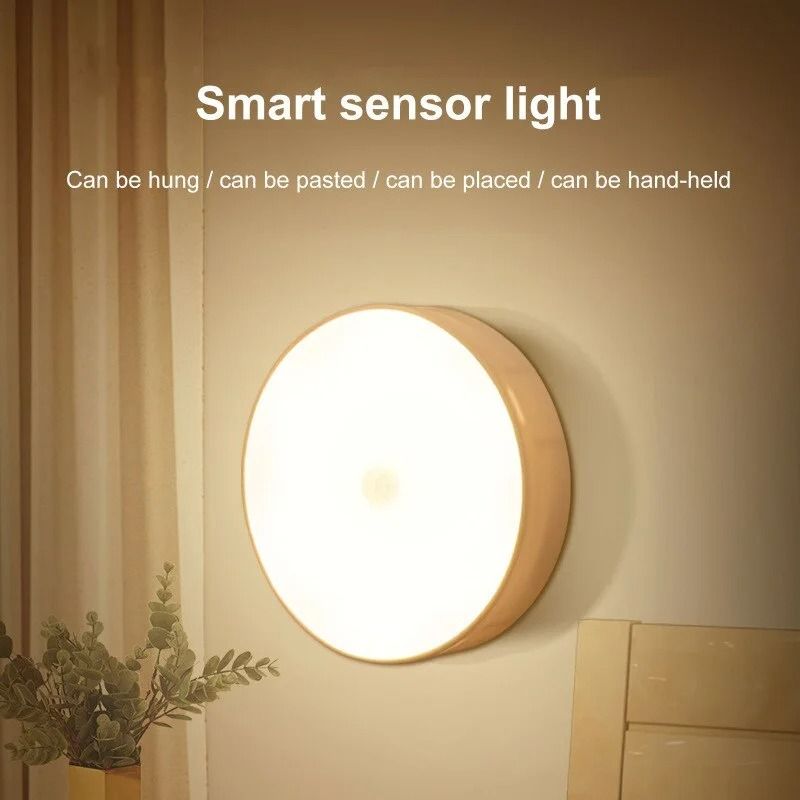 LED Smart Motion Sensor Night Light USB Rechargeable Wireles | Inspire ...
