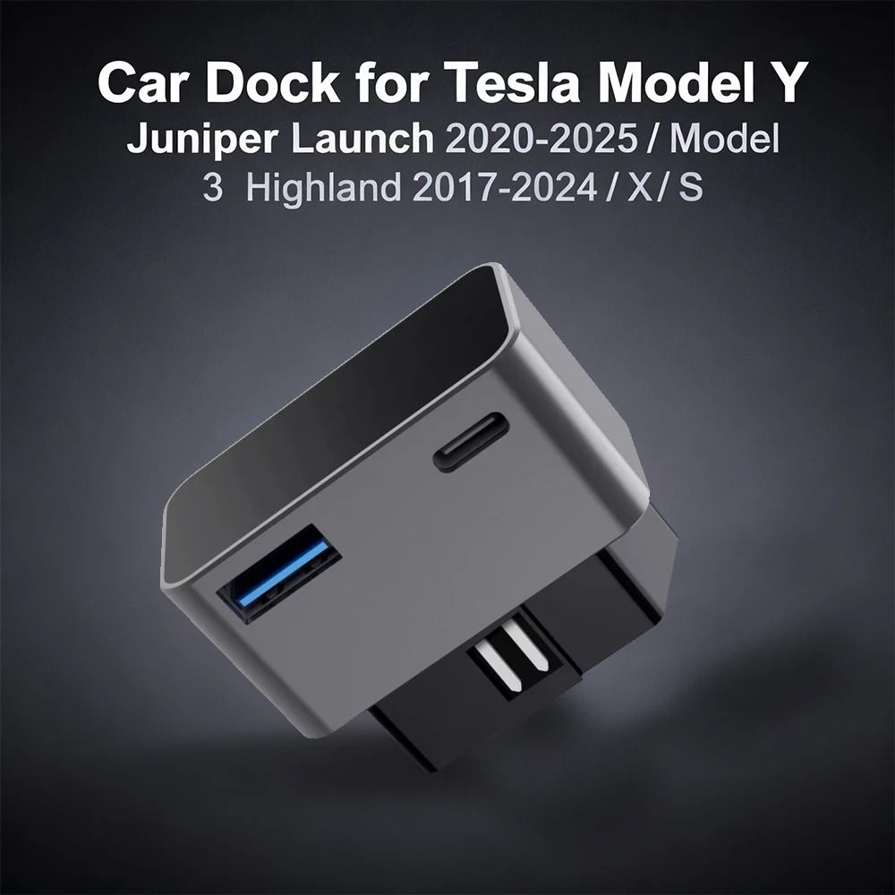 OBD2 USB C Charging Splitter Adapter for Tesla Model 3 and Model Y