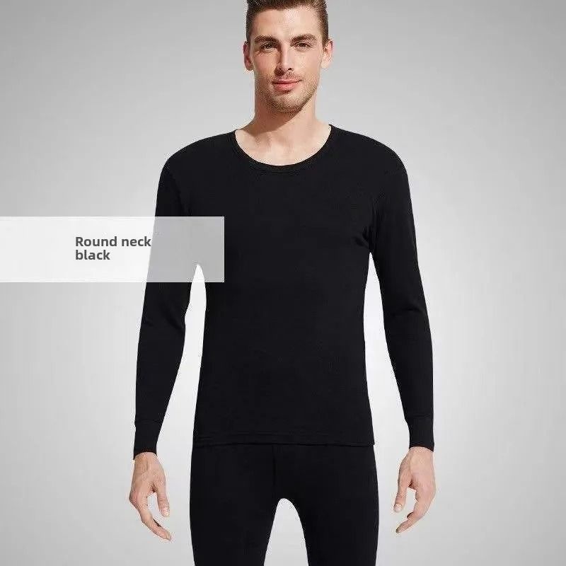 Mens Winter Thermal Underwear Set Fleece Lined Long Sleeve Top and Pants for Cold Weather Warmth