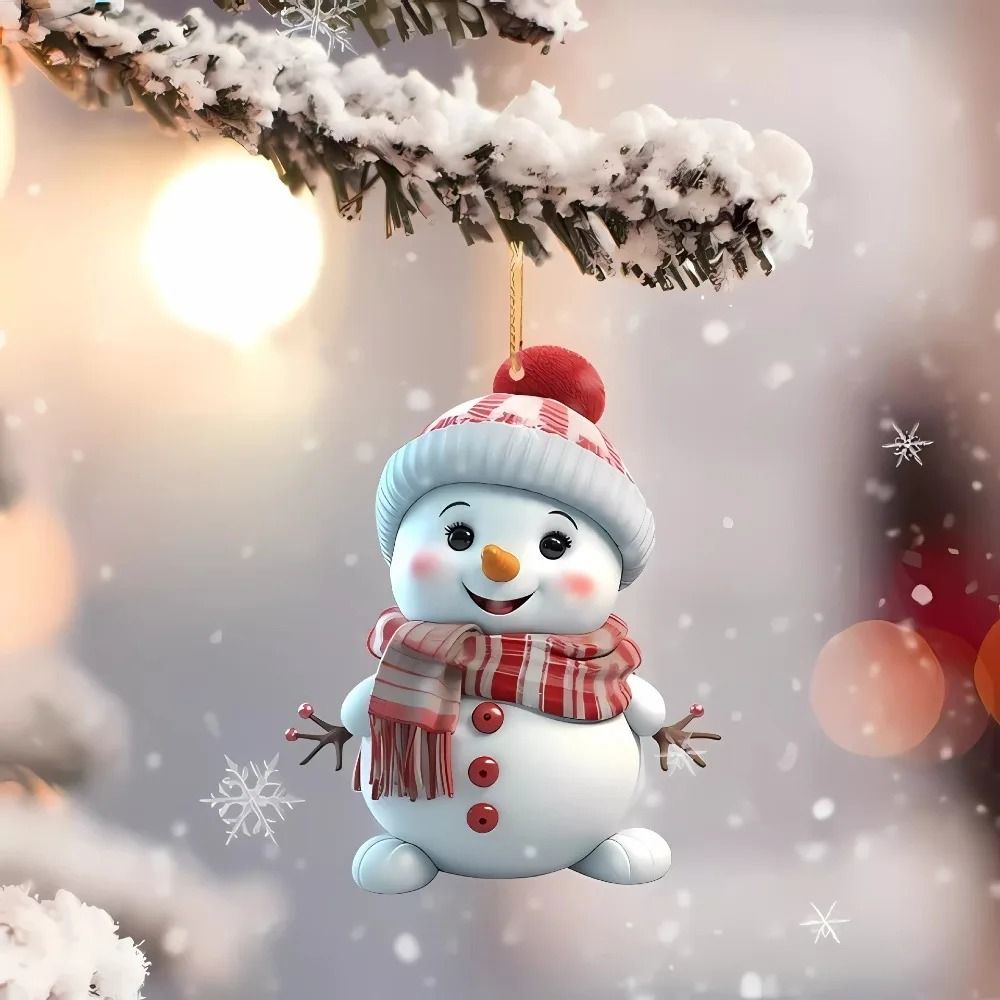 Cute Snowman Christmas Tree Hanging Ornament Decoration