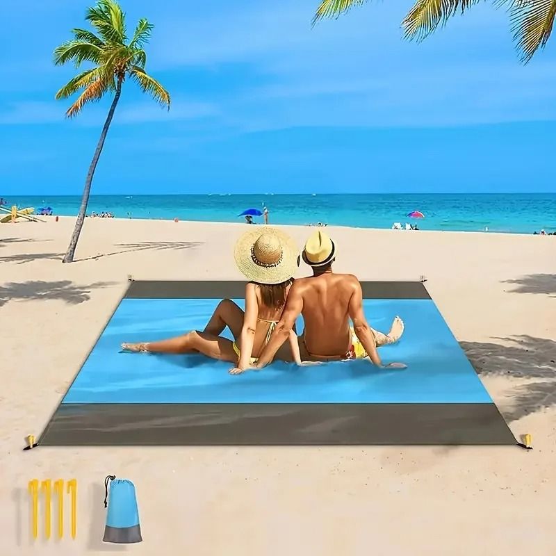 Large Waterproof Sand Proof Beach Blanket for Outdoor Camping and Hiking