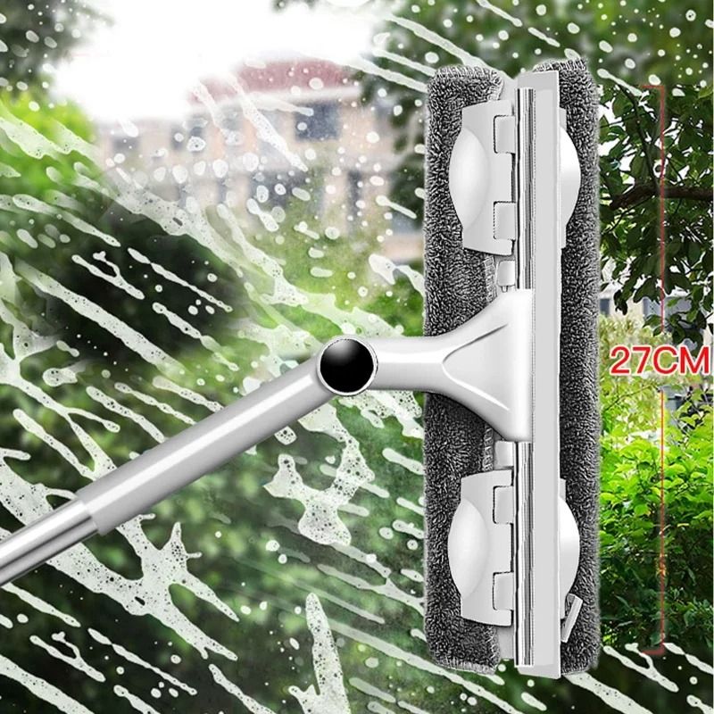 Telescopic Window Cleaning Mop and Wiper Tool Long Handle Gl | Inspire ...