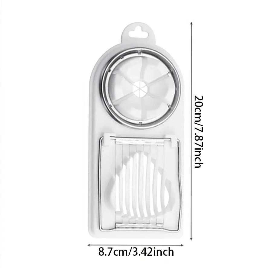 2 in 1 Multifunctional Egg Cutter with Stainless Steel Wire