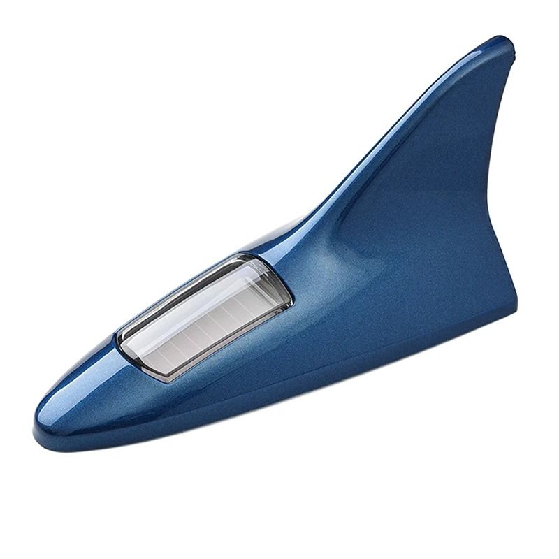 Solar Powered LED Shark Fin Car Antenna Safety Warning Light