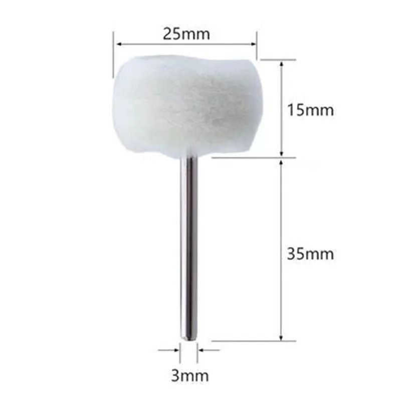 Mini Felt Buffing Wheels Grinding Sanding Head Set for Rotary Tools
