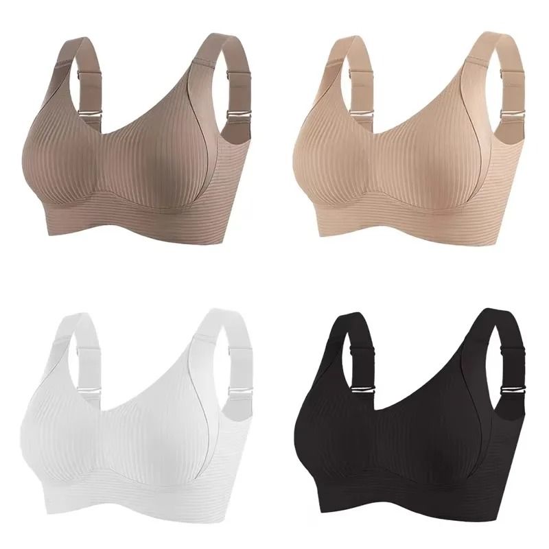 Wireless Seamless Push Up Bralette Set for Women Large Size