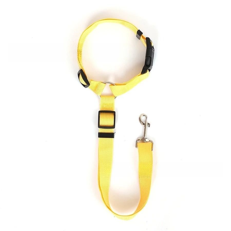 Adjustable Dog Car Seat Belt Nylon Leash Two in One Safety Harness
