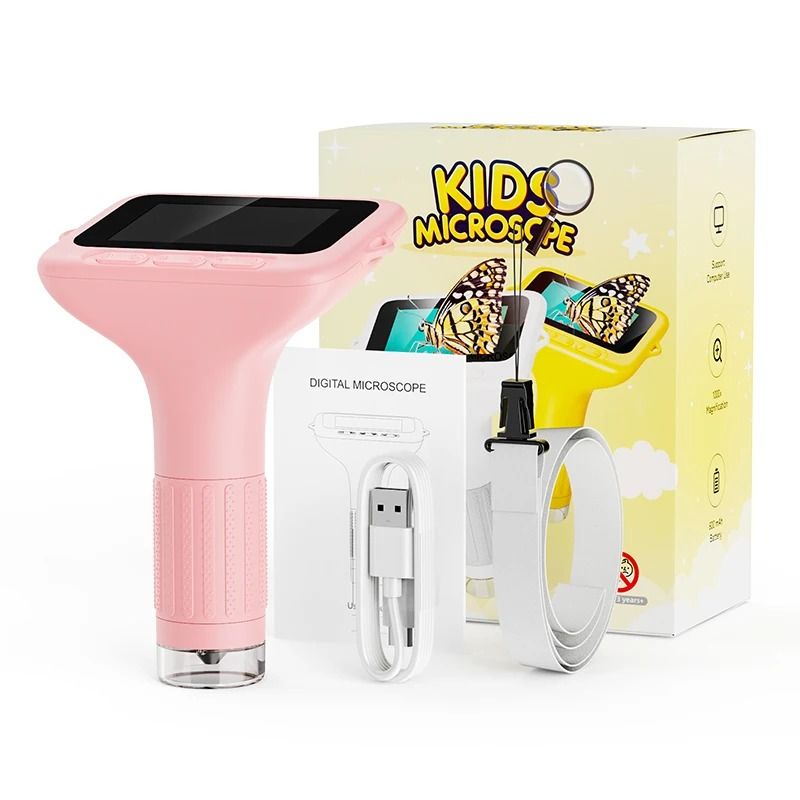 Digital Microscope for Kids with 3 Inch LCD Screen and 1000X Magnification Educational Toy