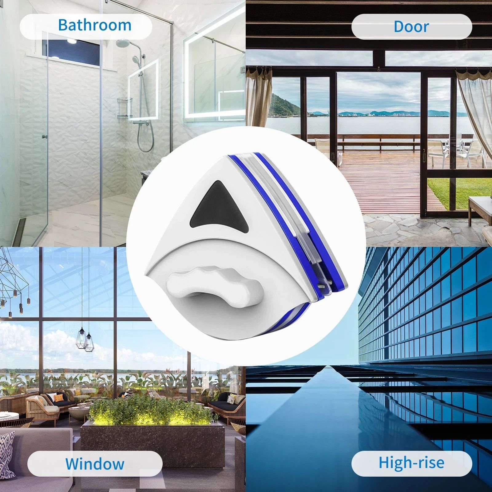 Magnetic Double Sided Window Cleaner for 3 to 8 mm Glass | Inspire Uplift
