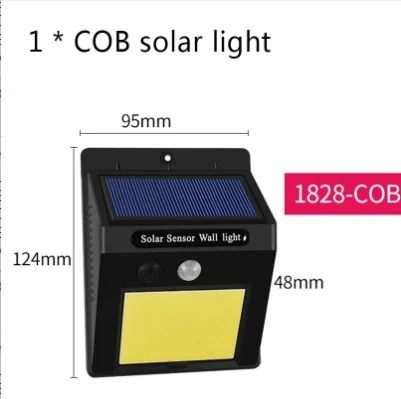 Solar LED Motion Sensor Wall Light with 40 LED Beads for Outdoor Use
