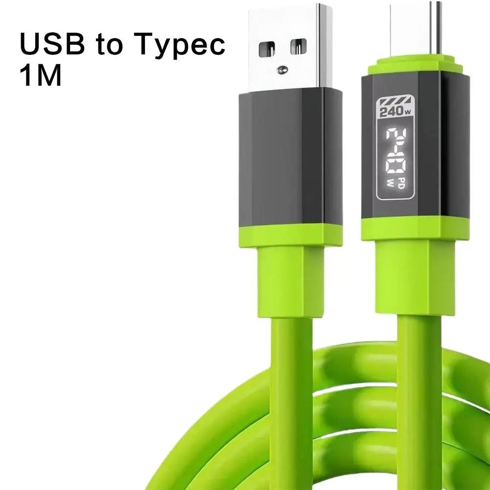 240W USB Type C to Type C Fast Charging Cable for Phones and Devices