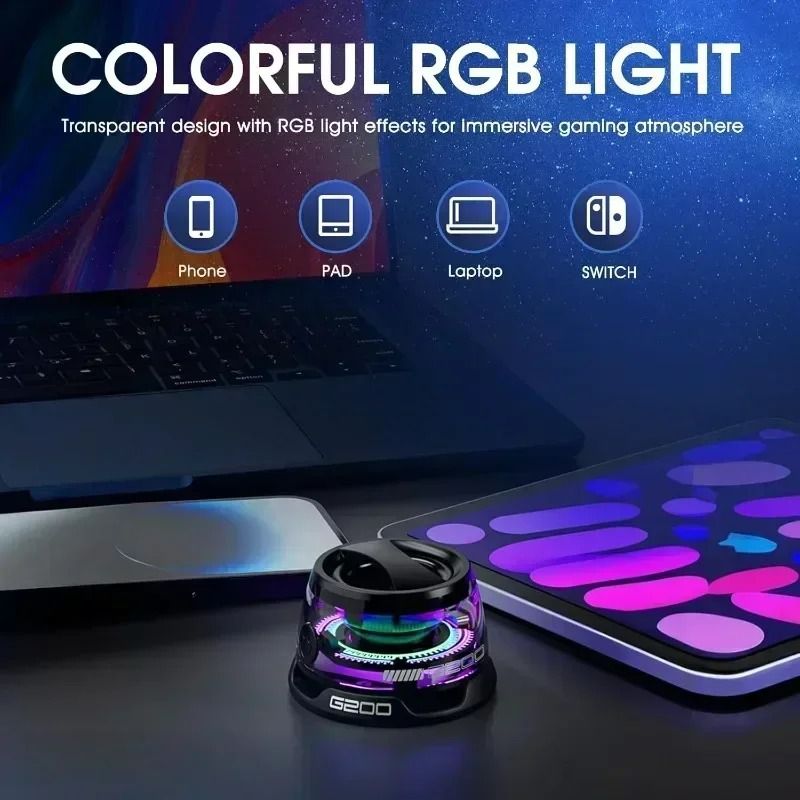 Portable Bluetooth 5.3 Speaker with RGB Ambient Light and Ma | Inspire ...