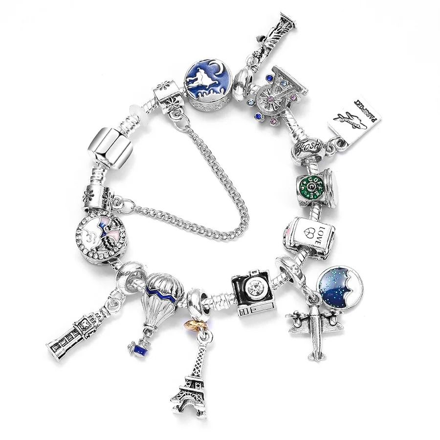 Fashion Design Crystal Bead Charm Bracelet Handmade Colorful | Inspire ...