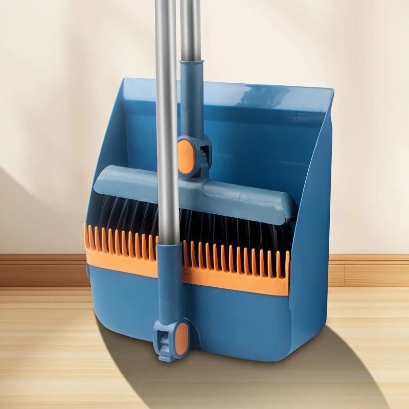 3-in-1 Rotatable Foldable Magnetic Broom and Dustpan Set for Pet Hair Removal