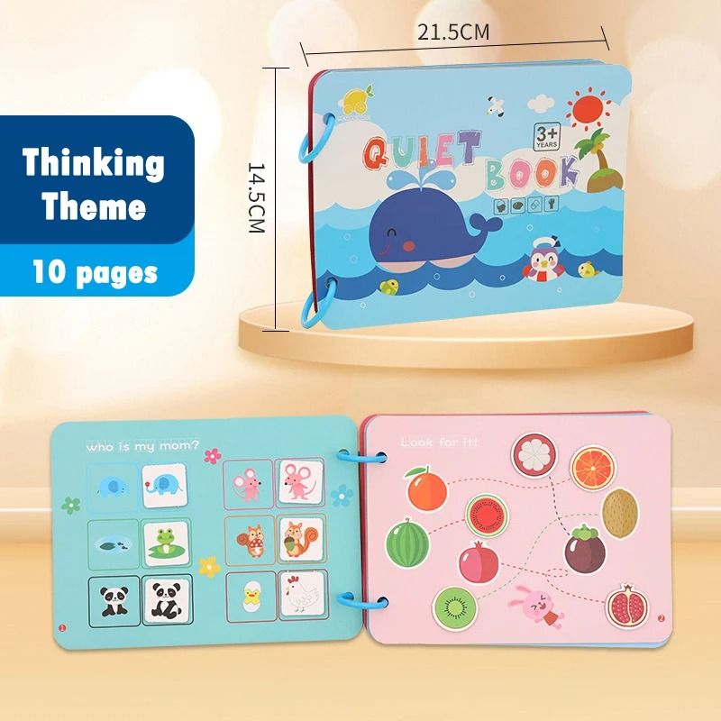 My First Busy Books Montessori Paste Quiet Book Baby Educational Activity Busy Board Toys