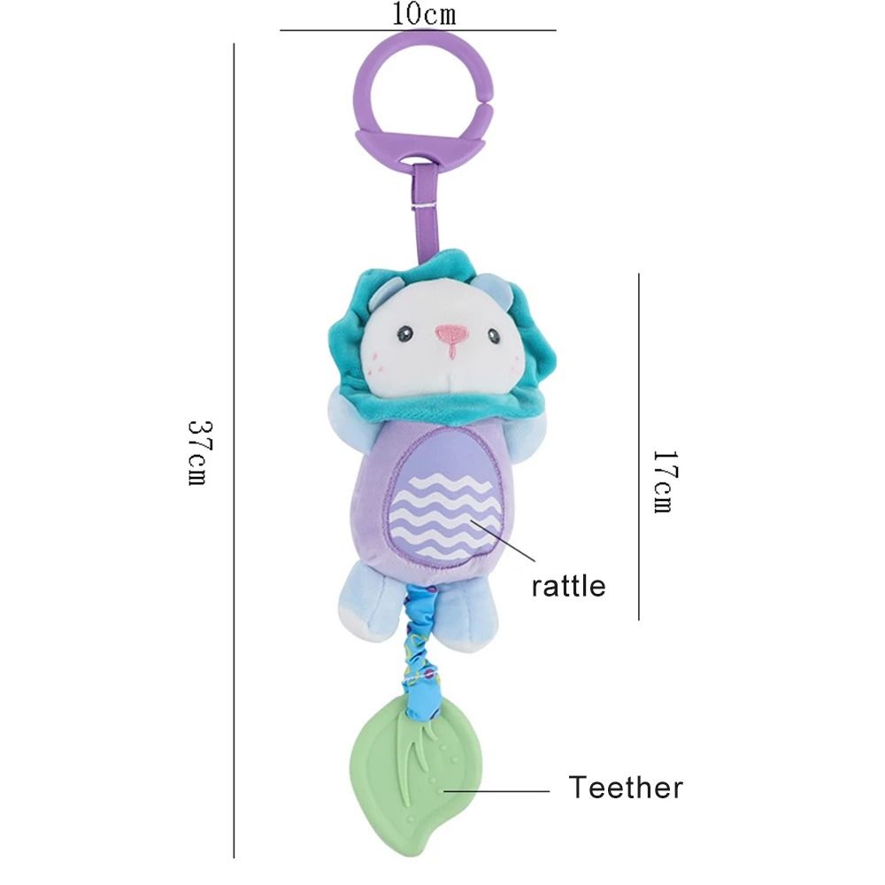 Newborn Soft Stuffed Animal Rattle Hand Grip Sensory Travel Accessories for Toddler Toy Gifts