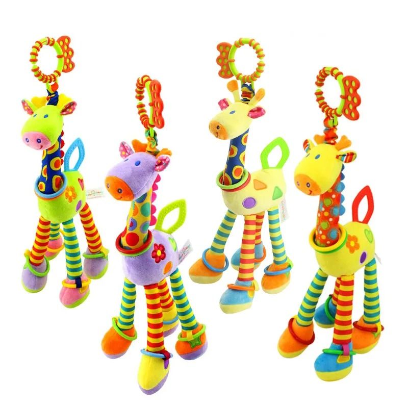 Giraffe Rattle New Soft Cute Giraffe Animal Handbells Rattles Plush Infant | Inspire ...