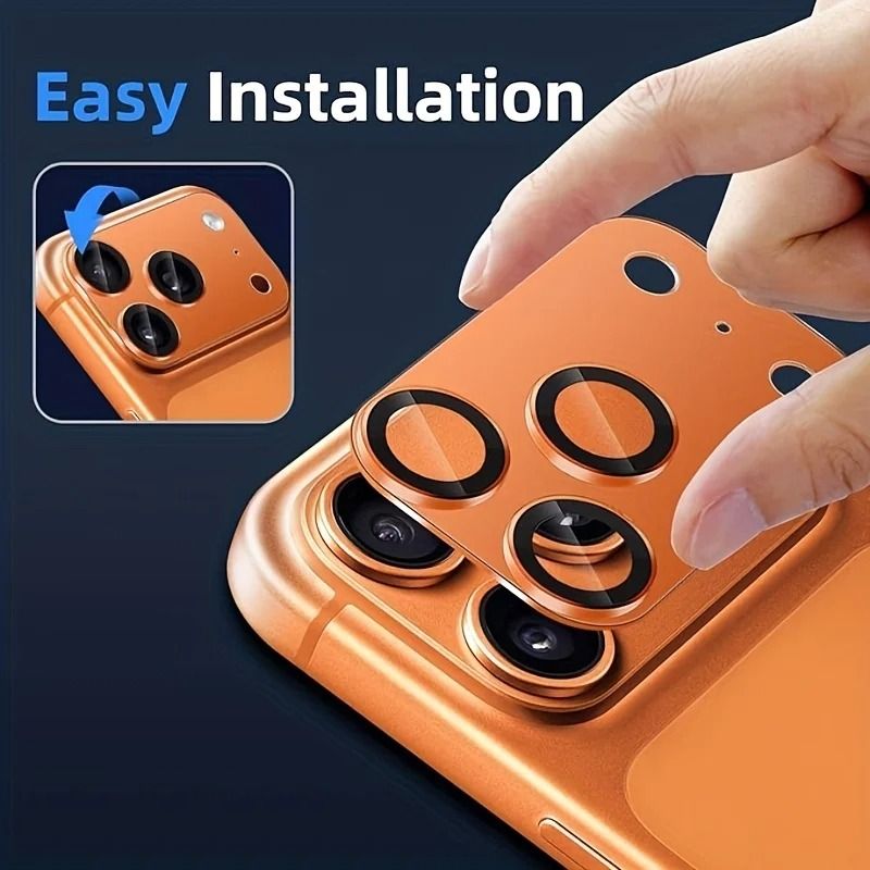 1pc for iPhone 17 Pro/17 Pro Max Camera Lens Protector - Heavy-Duty Metal Ring