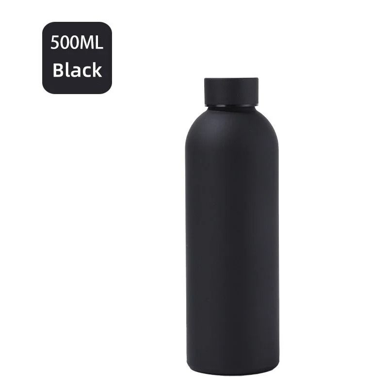 JUSTINLAU 500ml Portable Thermos Cup – Stainless Steel Vacuum Flask for Sports, Car & Travel