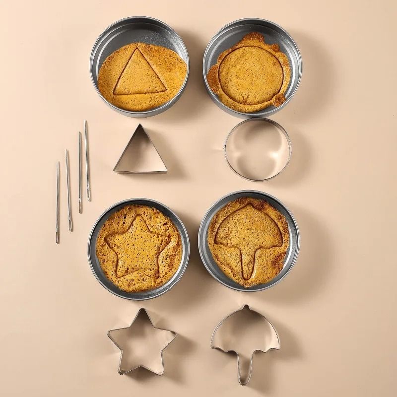 12-Piece Korean Candy Game Cookie Mold Set – Stainless Steel Sugar Cookie Molds for Fans