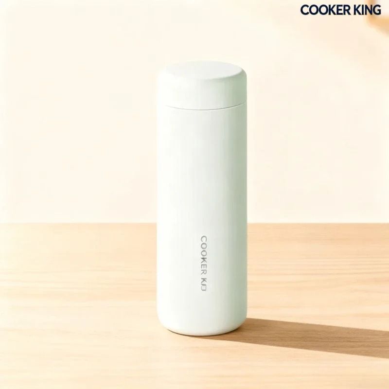COOKER KING 360ml Vacuum Flask – Stainless Steel Thermal Coffee Mug & Portable Bicycle Water Bottle