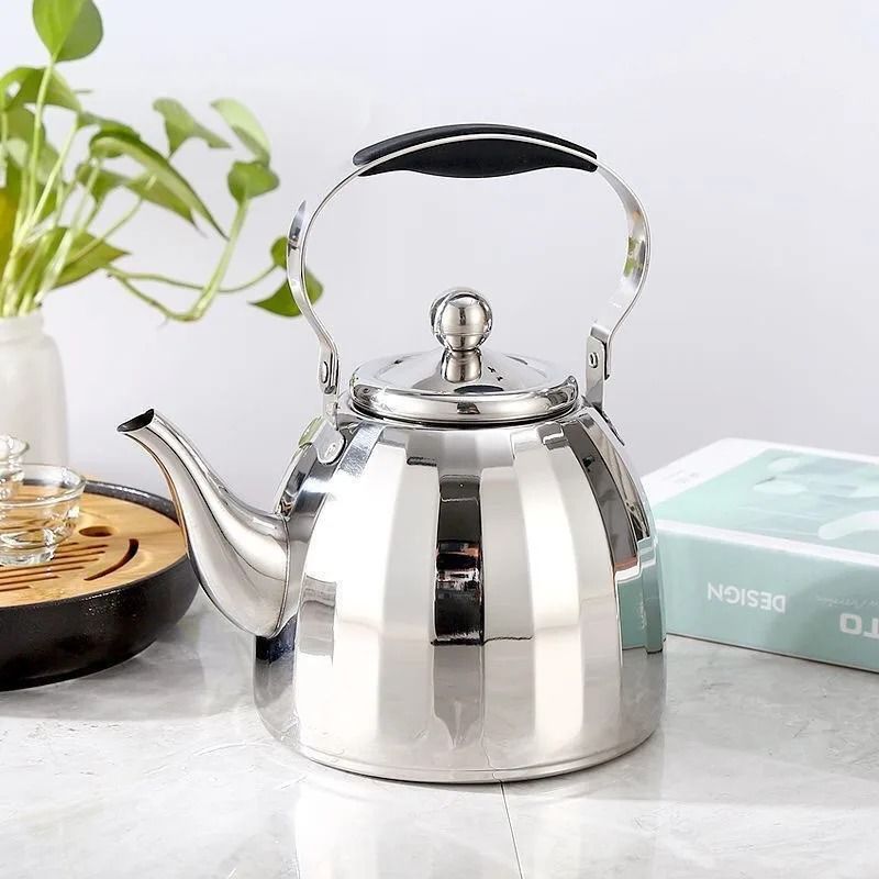Stainless Steel Tea Pot with Filter – 1L/1.5L/2L Large Capacity Flower Teapot