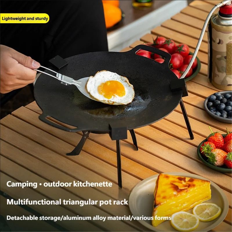 Triangle Bbq Rack Outdoor BBQ Triangular Bracket – Multifunctional Detachable | Inspire ...
