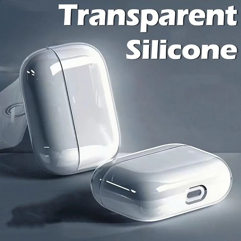Transparent Soft TPU Case for AirPods – Shockproof Protective Cover for Pro 1, Pro 2, & Gen 1/2/3