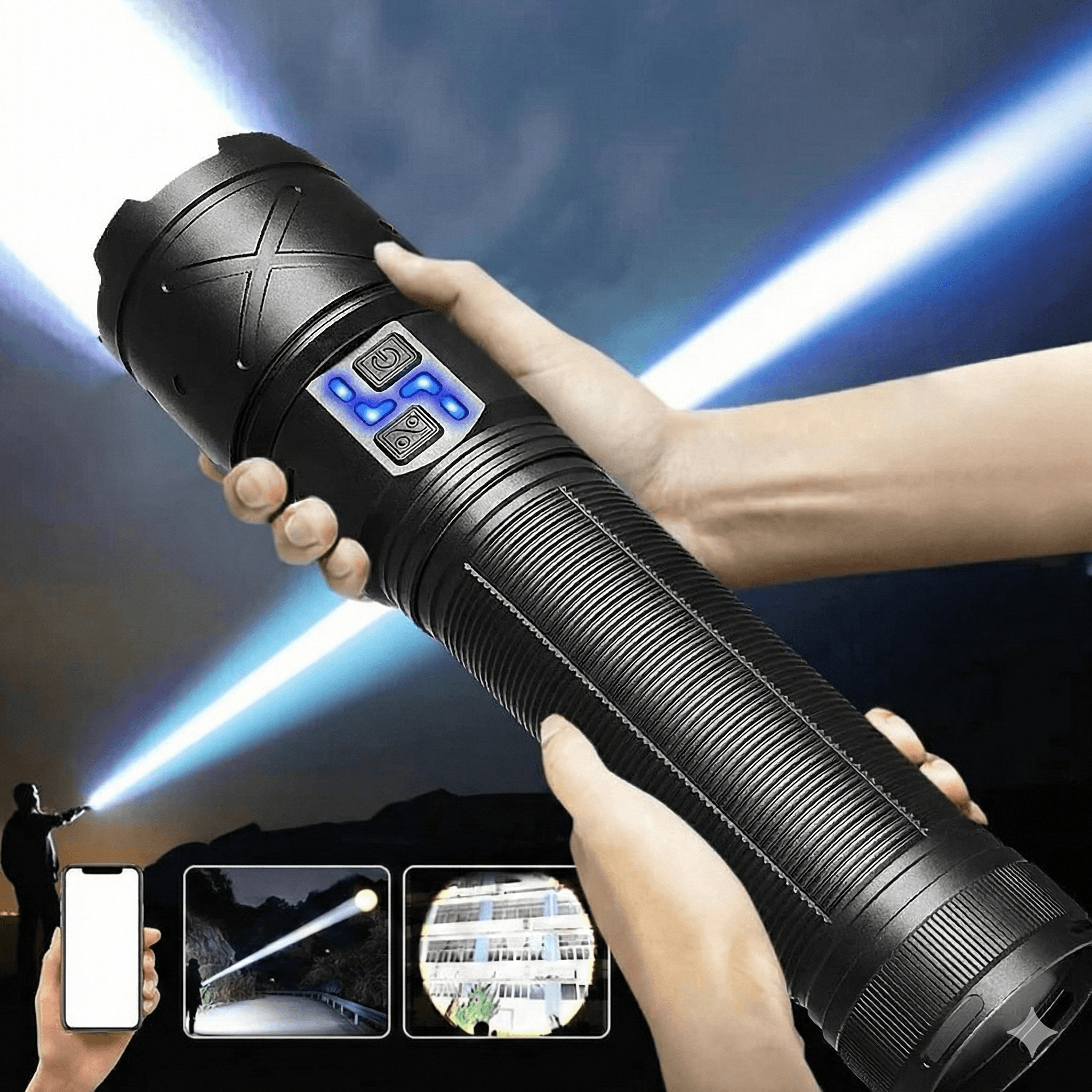 Flashlight Features New Ultra Bright LED Flashlight USB Rechargeable Tactical | Inspire Uplift