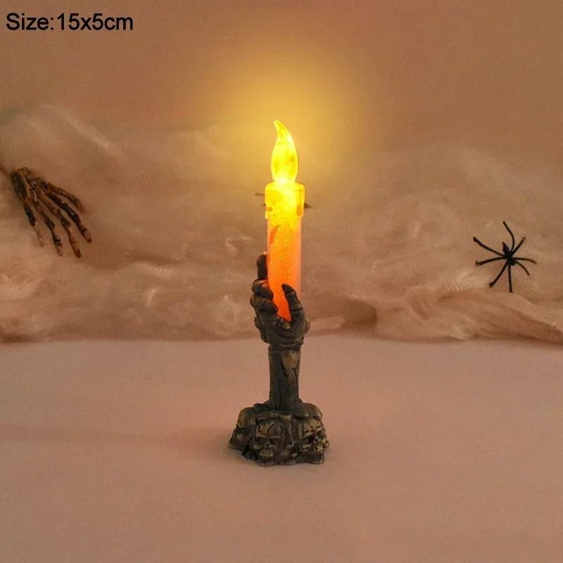 Halloween LED Decorative Ghost Candle Light