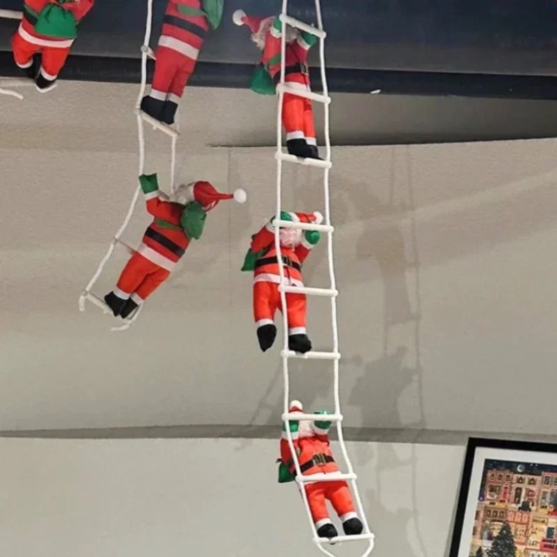 Santa Battle Ropes Santa Climbing Rope Ladder Decoration | Inspire Uplift