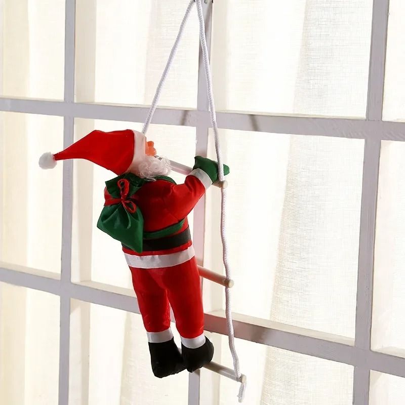 Santa Climbing Rope Ladder Decoration