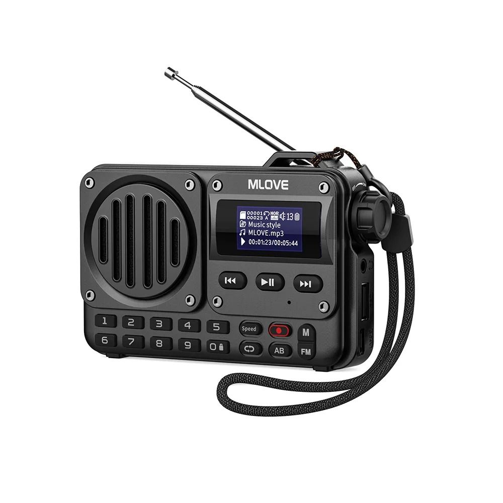 MLOVE BV800 Super-Portable Bluetooth Speaker with FM Radio