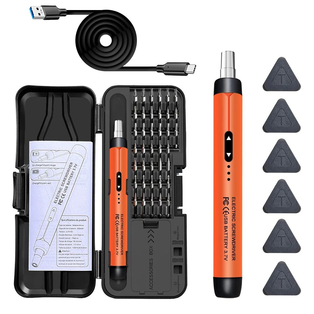 Precision Electric Screwdriver Set Rechargeable Mini Power Tool Kit for Electronics Repair