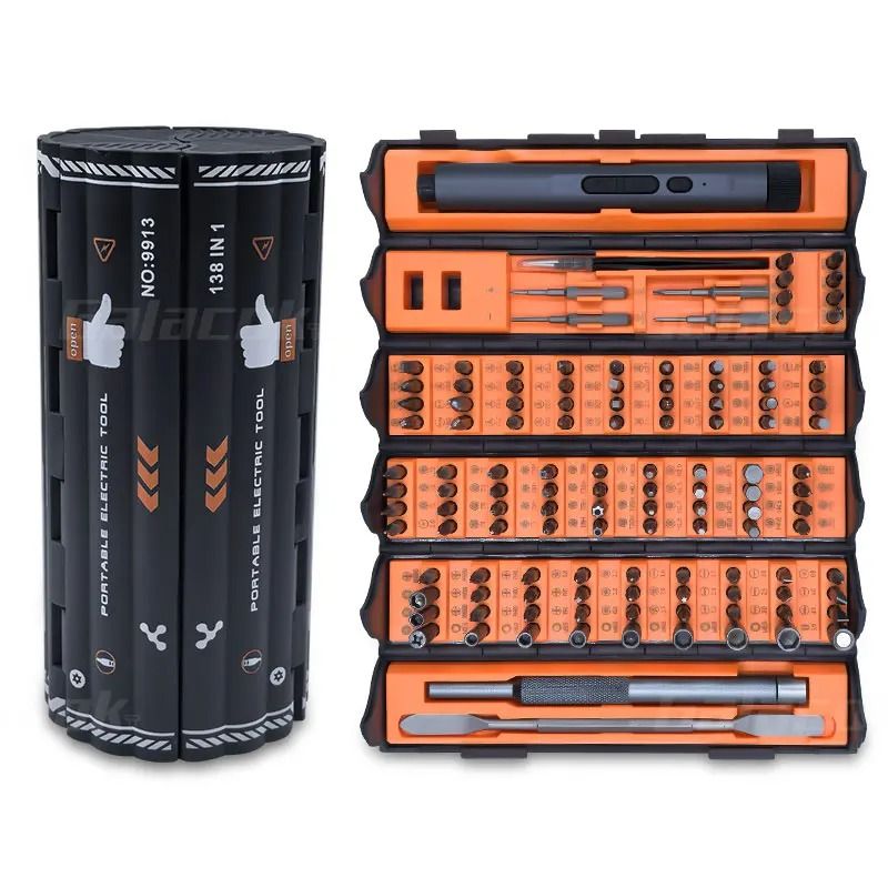 138 In 1 Precision Electric Screwdriver Set Magnetic Alloy Repair Tool Kit