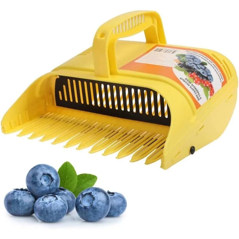 Blueberry Picker & Berry Rake - High-Capacity Harvest Tool with Comb Teeth and Lightweight Handle