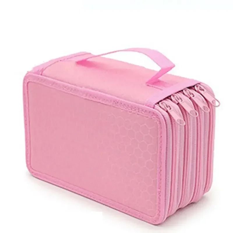 72-Hole 4-Layer Large Capacity Pencil Case - Multifunction Art Stationery Bag with Zipper Pockets