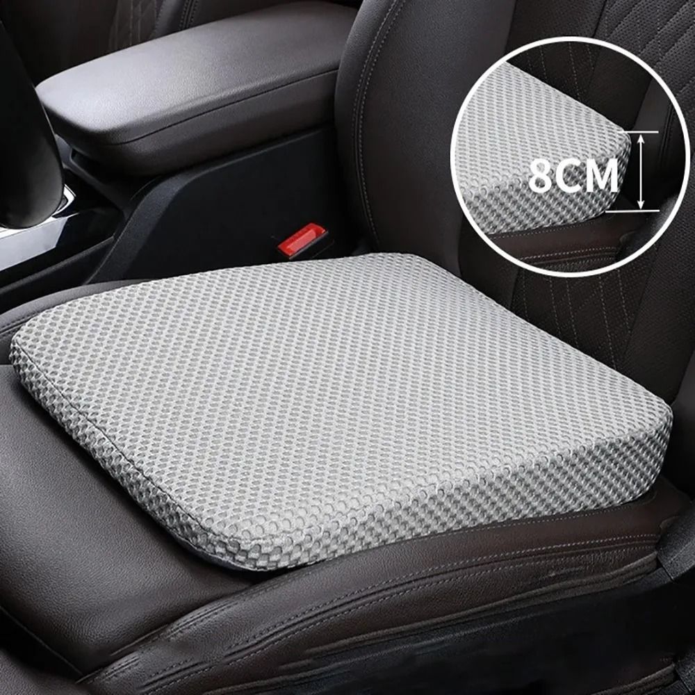 Car Seat Booster Cushion – High-Performance Honeycomb Memory Cotton & 3D Mesh Sedentary Support
