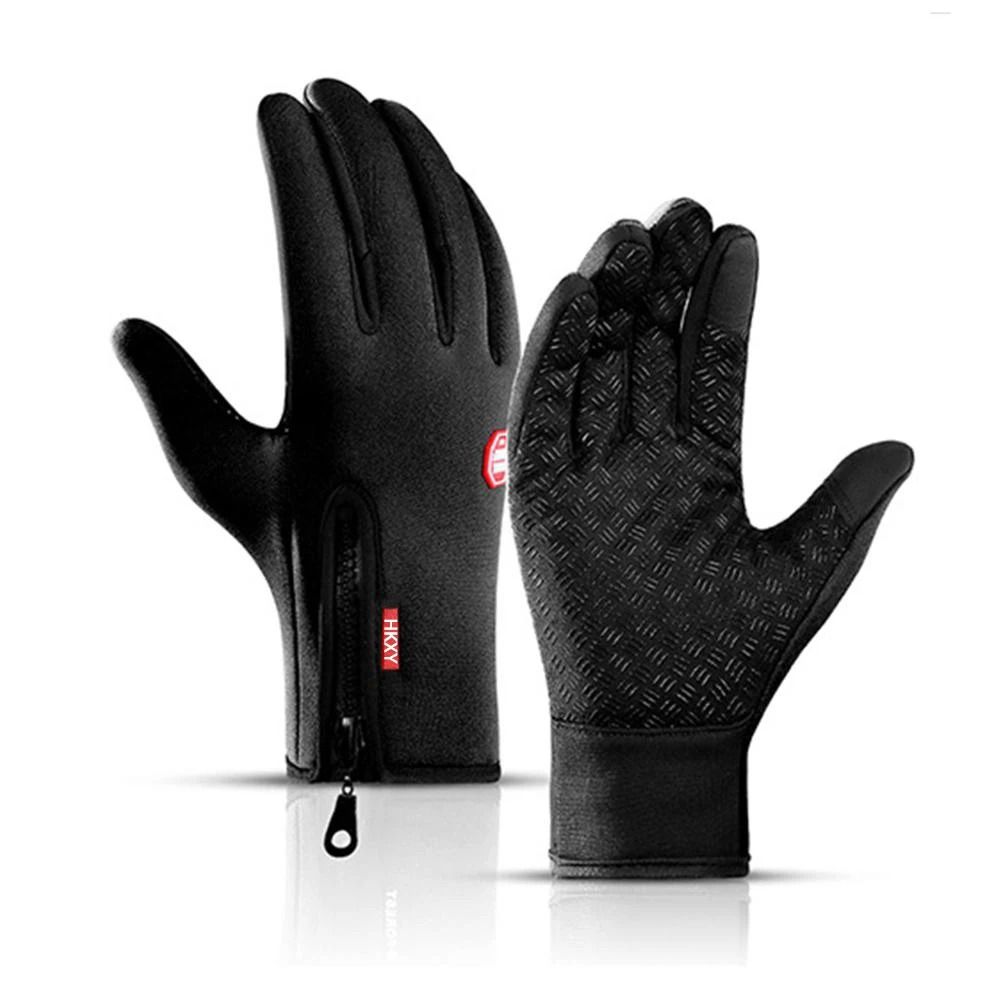 Winter Cycling & Motorcycle Gloves – High-Performance Fleece Touch Screen Thermal Gloves