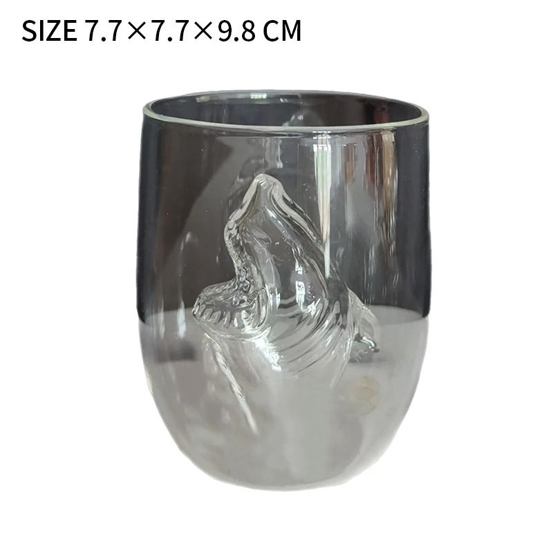 Jaws 50th Anniversary Limited Edition Glass - High-Performance Bruce Shark Collectible Whiskey Tumbler