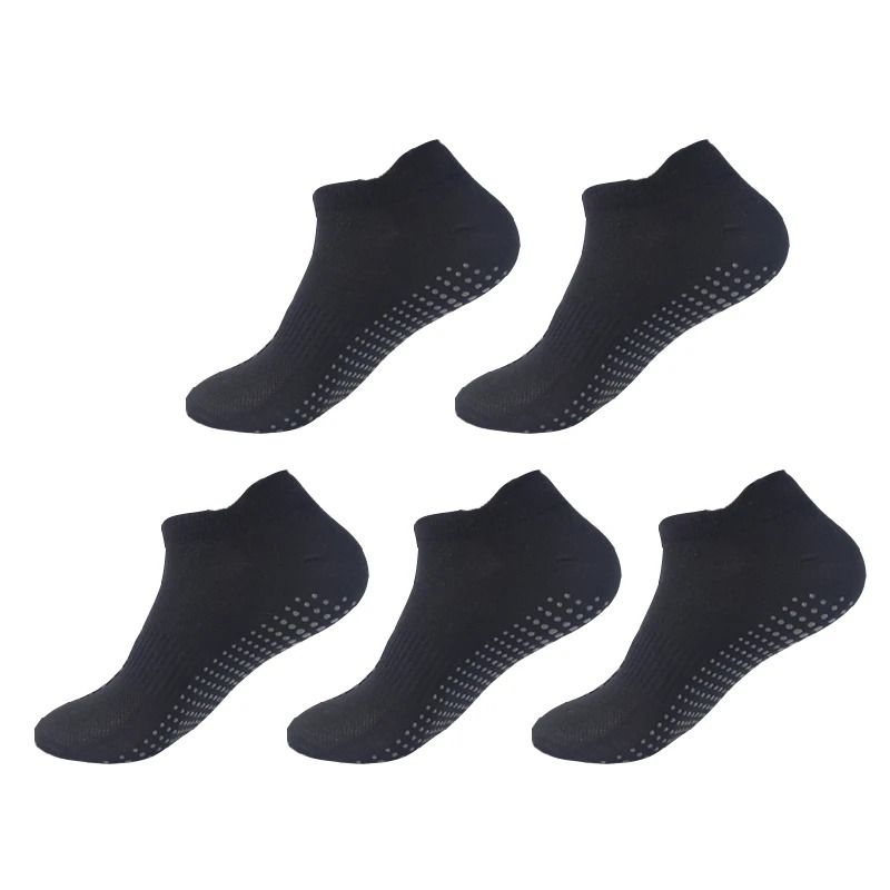 5 Pairs Yoga Socks Women Cotton Mesh Breathable Professional Non Slip Floor Pilates Dance Gym Socks