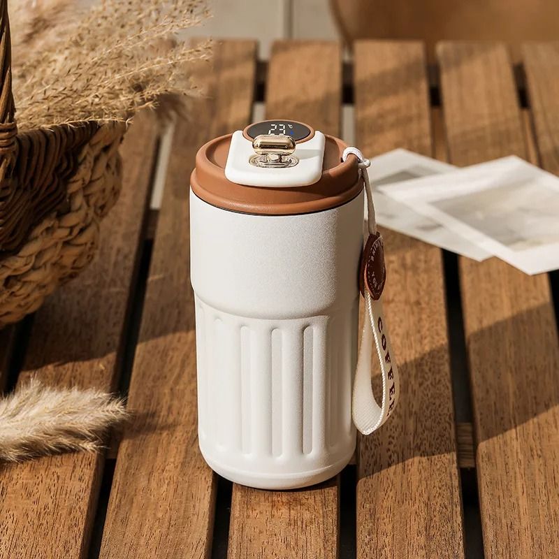 Intelligent Digital LED Temperature Display Coffee Cup Stainless Steel Thermo Bottle Thermal Mug Sports Cup