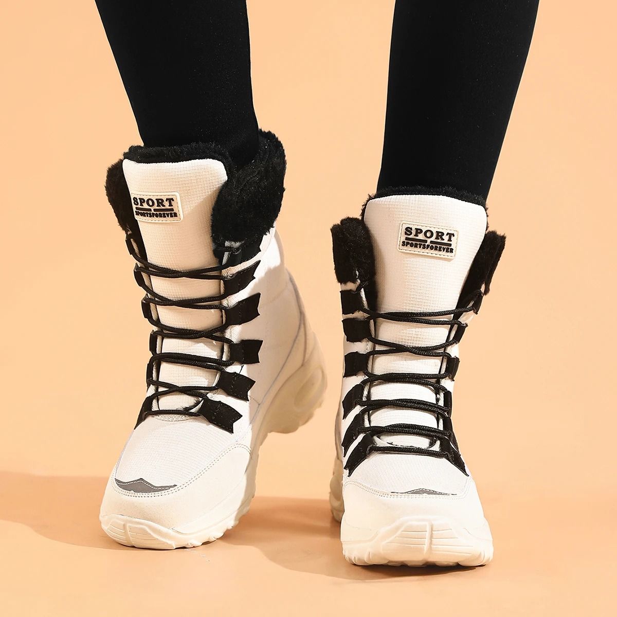 Women's High-Quality Mid-Calf Waterproof Snow Boots | Comfortable Thermal Hiking Boots