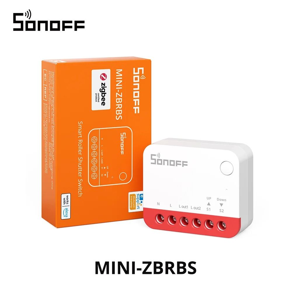 SONOFF MINI-ZBRBS Zigbee Smart Roller Shutter Switch | Signal Booster & Local Scene Controller