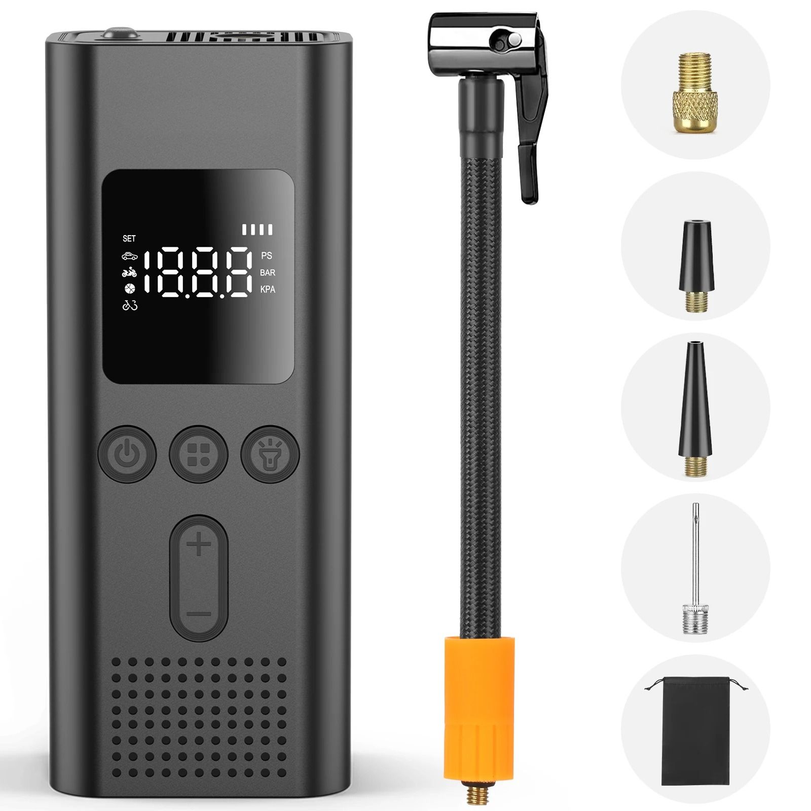 150PSI Portable Tire Inflator Compressor | Wireless Electric Air Injector for Car, Motorcycle & Bicycle