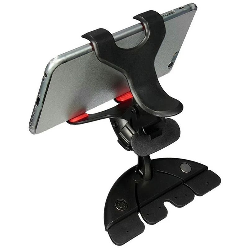 Universal Car CD Slot Phone Mount | 360° Rotating High-Stability Holder for iPhone, Samsung & Huawei